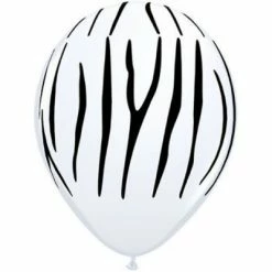 Favor Lane 30cm Pattern | Print Latex Balloons 30cm Zebra Stripe Print Balloon