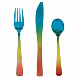 Favor Lane Rainbow Cutlery Set 24Pk