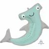 Favor Lane Jumbo Hammerhead Shark Balloon Shape + Novelty Foil Balloons