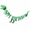 Ginger Ray Foil Green 'ROAR' Dinosaur 'Happy Birthday' Bunting