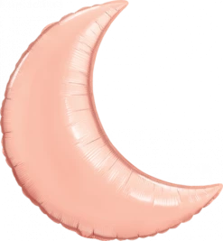 Favor Lane Jumbo Rose Gold Foil Crescent Moon Balloon