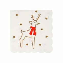 Meri Meri Party Reindeer + Stars Paper Napkins Napkins - Prints + Shapes