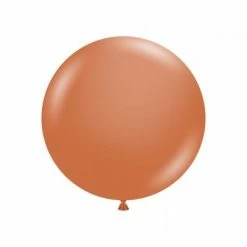 Tuftex 60cm Round Latex Balloons 60cm Jumbo Round Balloon - Burnt Orange