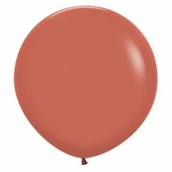 Favor Lane 60cm Round Latex Balloons 60cm Jumbo Round Balloon - Terracotta