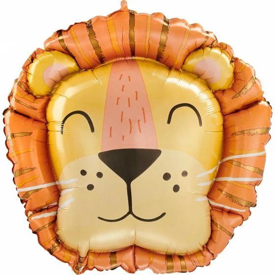 Favor Lane Jumbo Get Wild Lion Head Foil Balloon 3 Favor Lane Jumbo Get Wild Lion Head Foil Balloon