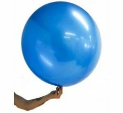 Favor Lane 81cm Stretchy Satin Balloon Ball - Sapphire Blue Foil Balloon Balls + Orbz