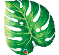 Favor Lane Shape + Novelty Foil Balloons Jumbo Tropical Philodendron Balloon