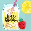 Favor Lane Napkins - Prints + Shapes Hello Summer Lemonade Paper Napkins 16pk