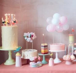 Meri Meri Party Pink Balloon Cake Topper Confetti Filled Balloons