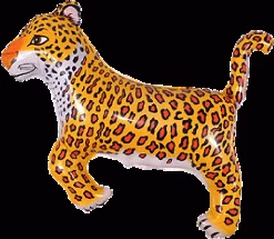 Favor Lane Shape + Novelty Foil Balloons Jumbo Leopard Foil Balloon