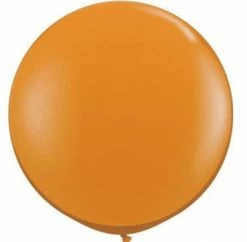 Qualatex 90cm Jumbo Round Balloon - Orange 75cm + 90cm Round Latex Balloons