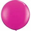 Qualatex 75cm + 90cm Round Latex Balloons Jumbo Round Balloon - Magenta