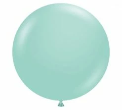 Tuftex 90cm Jumbo Round Balloon - Sea Glass 75cm + 90cm Round Latex Balloons