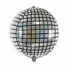 PartyDeco Shape + Novelty Foil Balloons Foil Disco Ball Balloon
