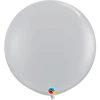 Qualatex 90cm Jumbo Round Balloon - Grey WEDDINGS