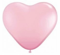 Qualatex 90cm Jumbo Heart Balloon - Light Pink WEDDINGS