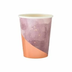Harlow + Grey Amethyst - Light Purple Watercolor Paper Cups