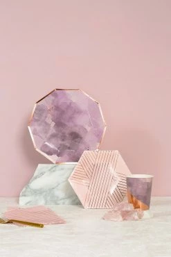 Harlow + Grey Amethyst - Light Purple Watercolor Paper Cups