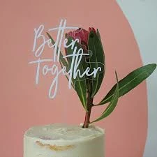 Kiki Sprinkles Better Together Cake Topper Wedding Decorations