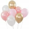 Illume Partyware Balloon Bouquet 8Pk - Pink + Gold Wedding Decorations 1 Illume Partyware Balloon Bouquet 8Pk - Pink + Gold Wedding Decorations