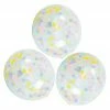 Illume Partyware 45cm Confetti Filled Balloons 3pk - Pastel