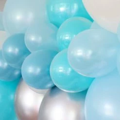 Illume Partyware Balloon Garland Kit DIY - Blue + Silver DIY Balloon Garland Kits