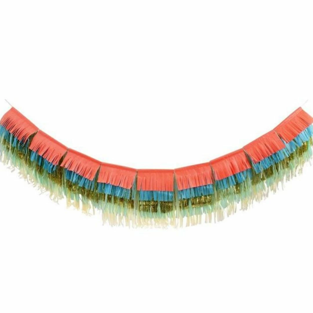 Meri Meri Party Colourful Fringe Large Garland 6 Meri Meri Party Colourful Fringe Large Garland