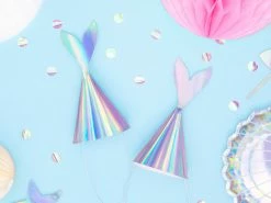 PartyDeco Mermaid Party- Iridescent Party Hats