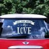 PartyDeco Wedding Day Car Sticker - ALL YOU NEED Is LOVE Wedding Decorations
