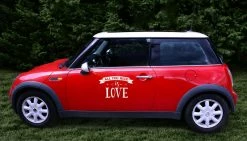 PartyDeco Wedding Day Car Sticker - ALL YOU NEED Is LOVE Wedding Decorations