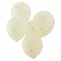 Ginger Ray Baby Shower Pastel Yellow & Daisy Flower Balloons 5pk