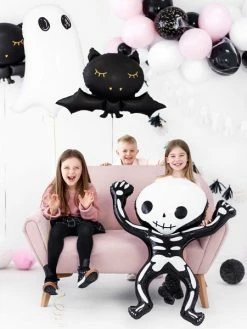 PartyDeco Foil Black Bat Balloon