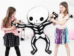 PartyDeco Shape + Novelty Foil Balloons Skeleton Foil Balloon