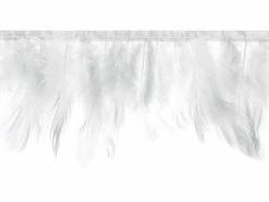 PartyDeco Feather Garland - White
