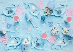 PartyDeco Narwhal Paper Plates TABLEWARE