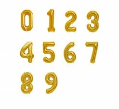 Favor Lane Foil Gold Number Balloons 86cm