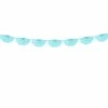 PartyDeco Fringe Garlands + Streamer Hang Kits Sky Blue Tissue Fan Garland