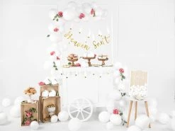 PartyDeco Feather Garland - White