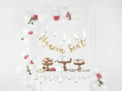 PartyDeco Baby Shower - Metallics 'Heaven Sent' Gold Script Bunting