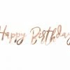 PartyDeco Rose Gold Happy Birthday Bunting