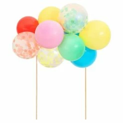Meri Meri Party Rainbow Balloon Cake Topper Confetti Filled Balloons