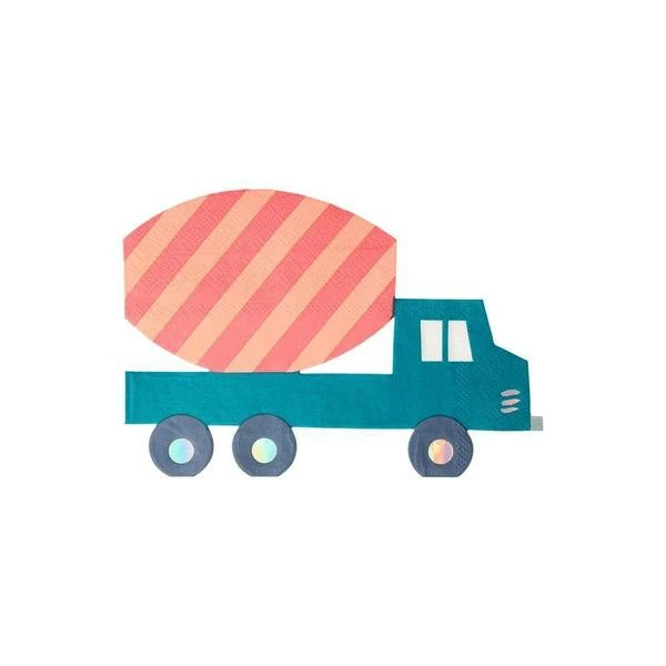 Meri Meri Party Napkins - Prints + Shapes Construction Napkins 3 Meri Meri Party Napkins - Prints + Shapes Construction Napkins