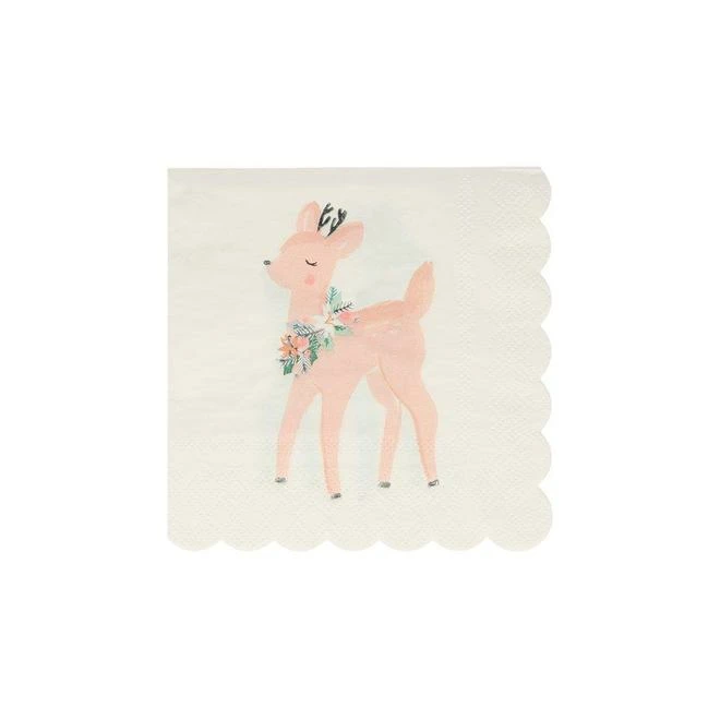 Meri Meri Party Pastel Deer Napkins 16pk Napkins - Prints + Shapes 3 Meri Meri Party Pastel Deer Napkins 16pk Napkins - Prints + Shapes