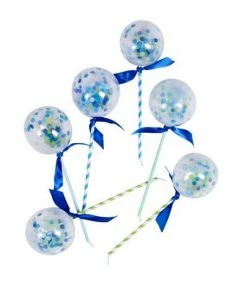 Poppies For Grace Confetti Balloon Pops Cake Topper - Handsome