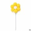 Favor Lane Cake Toppers Daisy Flower Pom Pom Cake Topper - Yellow