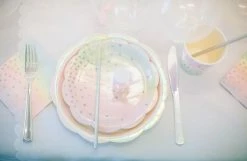 Illume Partyware Iridescent Pastel Large Plates TABLEWARE