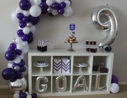 Favor Lane Foil Silver Number Balloons 100cm