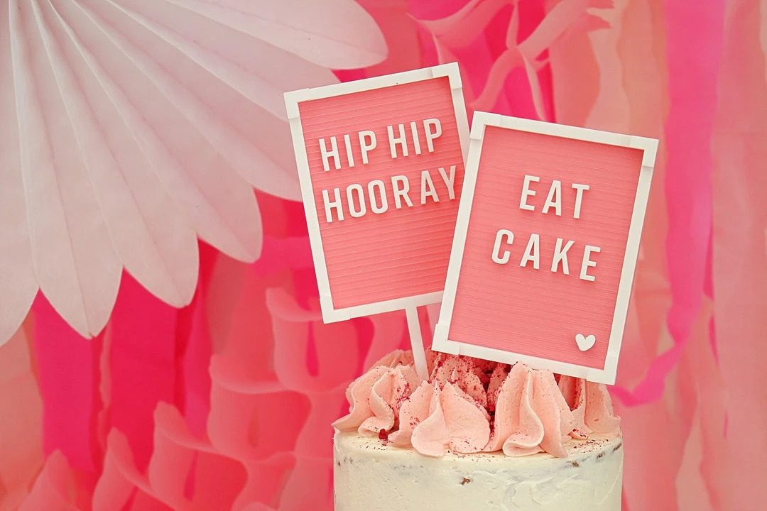 Kiki Sprinkles Bridal Shower/Hens Party Letter Board Cake Topper - EAT CAKE 5 Kiki Sprinkles Bridal Shower/Hens Party Letter Board Cake Topper - EAT CAKE