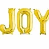 Favor Lane Letter + Word Balloons Foil 'JOY' Balloon - Gold