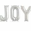 Favor Lane Foil 'JOY' Balloon - Silver 2 Favor Lane Foil 'JOY' Balloon - Silver